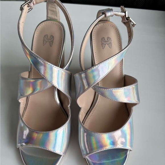 Victoria's Secret Holographic Strappy Sandals - Picture 2 of 11